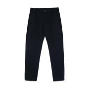 Blauwe Oxford Elastische Taillebroek Herno , Blue , Heren