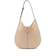 Beige Schoudertas met Afneembare Pouch Tod's , Beige , Dames