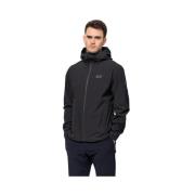 Pack & Go Softshell Jas Jack Wolfskin , Black , Heren