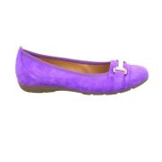 Paarse Velours Ballerina Gabor , Purple , Dames