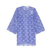 Blauwe Bloemenjurk met Lange Mouwen Zimmermann , Purple , Dames