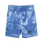 Blauwe Satijnen Elastische Taille Shorts Gallery Dept. , Blue , Heren