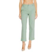 Turquoise Katoenen Jeans & Broek Street One , Green , Dames