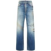 Blauwe Wide Leg Denim Jeans Dsquared2 , Blue , Dames