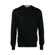 Round-neck Knitwear La Fileria , Black , Heren