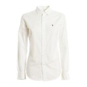 Lange Mouw Shirt Ralph Lauren , White , Dames