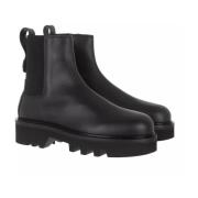 Zwarte Chelsea Boot met leren afwerking Furla , Black , Dames