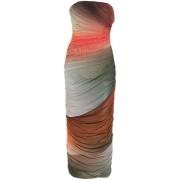 Gradiënt Mesh Jurk Strapless Mouwloos The Attico , Multicolor , Dames