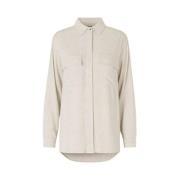 Luxe Natural Stijlvolle Blouse mbyM , Beige , Dames