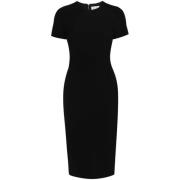 Midi Dresses Victoria Beckham , Black , Dames