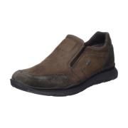 Comfortabele Nubuck Slipper ara , Brown , Heren