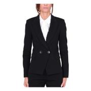 Zwarte double-breasted blazer Milano stijl Liu Jo , Black , Dames