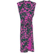 Bloemenprint Jurk met Knoopdetails Diane Von Furstenberg , Multicolor ...