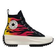 Run Star Hike Platform Flames Sneakers Converse , Multicolor , Dames