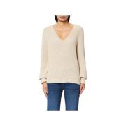 V-hals Lange Mouw Cardigan Sweater Marc O'Polo , Beige , Dames