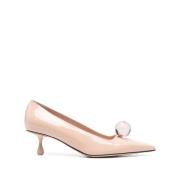 Beige Patent Leren Instap Hakken Jimmy Choo , Beige , Dames