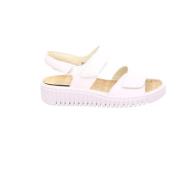 Witte sandalen met sleehak Waldläufer , White , Dames