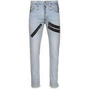 Indigo Blauwe Straight Leg Jeans Gallery Dept. , Blue , Heren