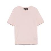 Bubblegum Pink Crew Neck Sweater Theory , Pink , Dames