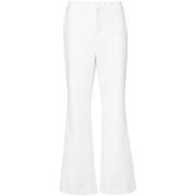 Wide Trousers Balmain , White , Dames