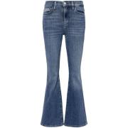 Blauwe Denim Flared Jeans Frame , Blue , Dames