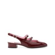 Rode leren slingback schoenen Carel , Red , Dames