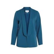 Elastane Blazer Dames Herfst/Winter Collectie Vila , Blue , Dames