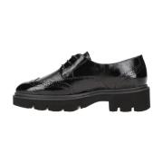 Zwarte Leren Schoenen Paul Green , Black , Dames