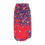 Bloemenprint hoge taille rok Diesel , Multicolor , Dames