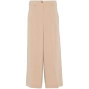 Wide Trousers Alberto Biani , Beige , Dames