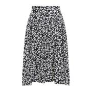 Zwarte Bedrukte Midi Rok Marni , Black , Dames