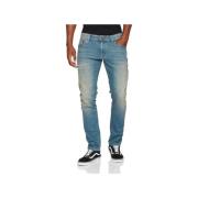 Straight Leg Jeans 5-Pocket Madison Camel Active , Blue , Heren