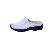 Leren Dames Slippers Comfortabele Platte Zool Wolky , White , Dames