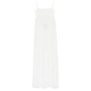 Witte Jurk met Vierkante Hals en Uitsnijding Jacquemus , White , Dames