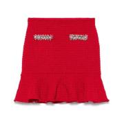 Rok met ruches en kristalversiering Self Portrait , Red , Dames