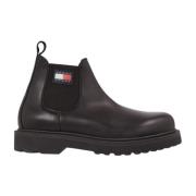 Zwarte Veterschoenen Tommy Hilfiger , Black , Heren