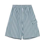 Donkergroene Shorts met Trekkoord Tailleband Remain Birger Christensen...