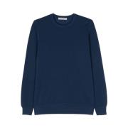 Round-neck Knitwear La Fileria , Blue , Heren