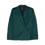 Groene Wollen Jas Amiri , Green , Dames