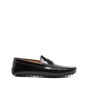 Zwarte Studzool Leren Binnenzool Schoen Tod's , Black , Heren