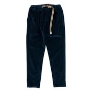 Moderne Corduroy Broek met Dubbele Plooi White Sand , Blue , Heren