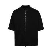 Short Sleeve Shirts Herno , Black , Heren