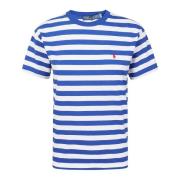 Gestreept T-shirt met ronde hals Ralph Lauren , Blue , Dames