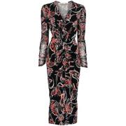 Bloemenprint V-hals Jurk Diane Von Furstenberg , Multicolor , Dames