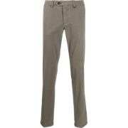 Donkerbeige katoenen chinos Canali , Green , Heren