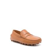 Kameelbruine leren schoenen met Gommino-zool Tod's , Brown , Dames