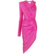 Hot Pink Jurk met Strass Steentjes Alexandre Vauthier , Pink , Dames