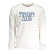 Hoodie Wit Lange Mouw Katoen Tommy Hilfiger , White , Heren