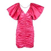 Elegante Polyester Jurk Simona Corsellini , Pink , Dames