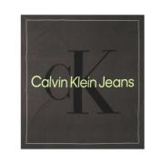 Katoenen Pashmina Sjaal Calvin Klein , Black , Dames